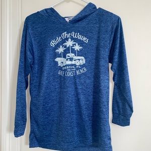 Spicy Tuna Kids Blue Ride The Waves Gulf Coast Beach Destin Florida Hoodie